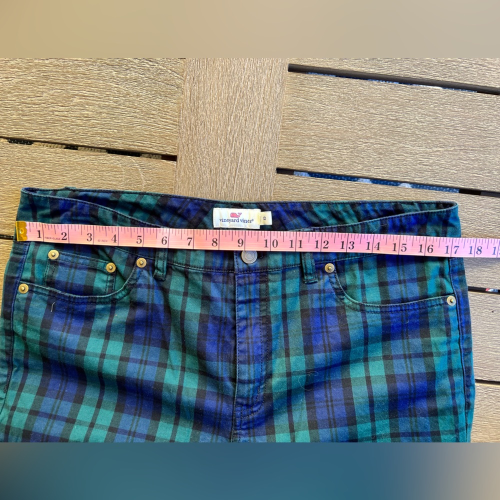 Vineyard Vines Jamie Blackwatch Print pants size 12 - Picture 11 of 12